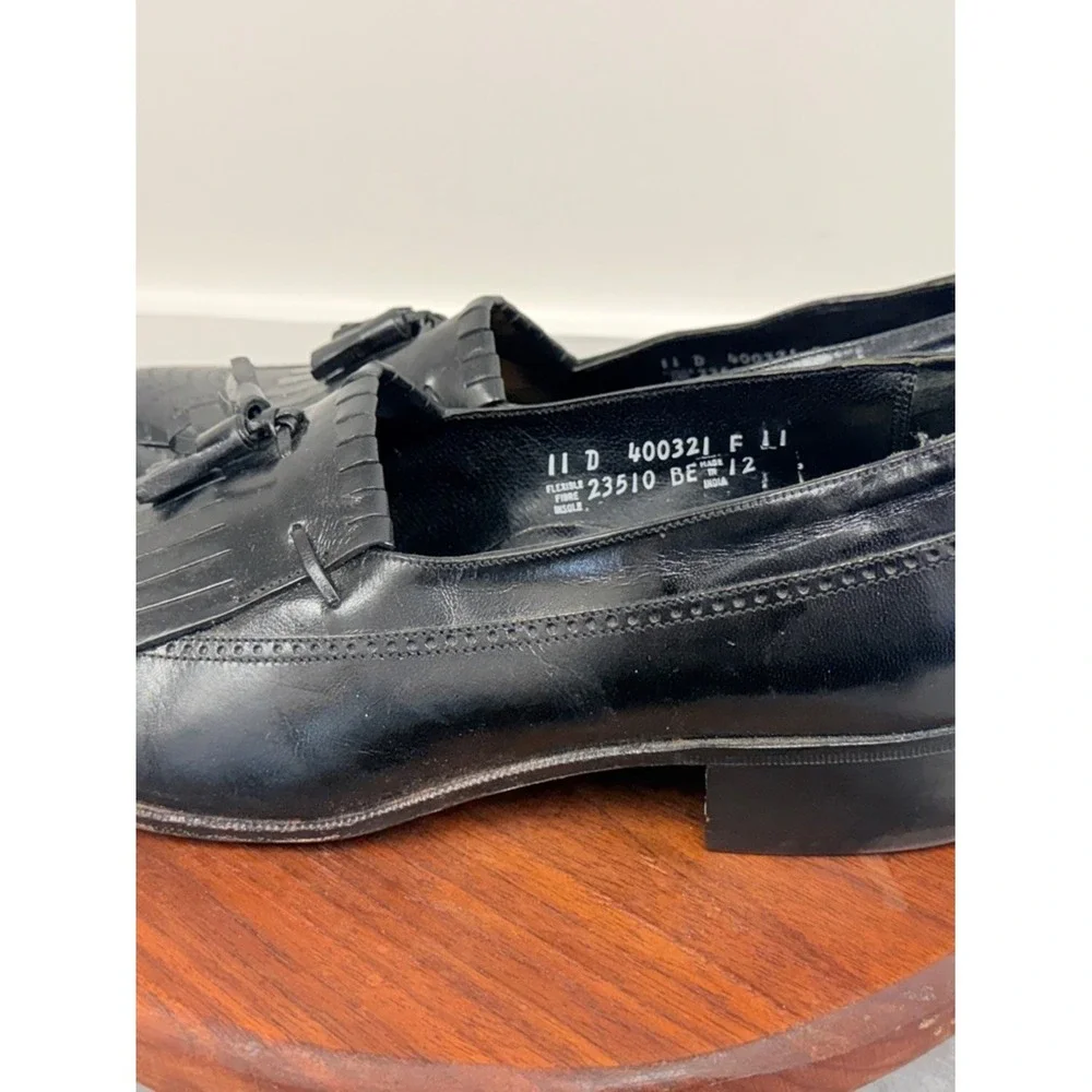 Florsheim Black Tassel Kiltie Loafers